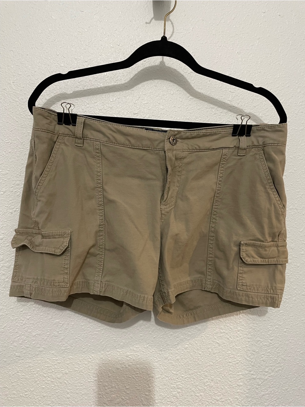 The North Face Shorts Women 10 regular Beige Cargo 98% Cotton